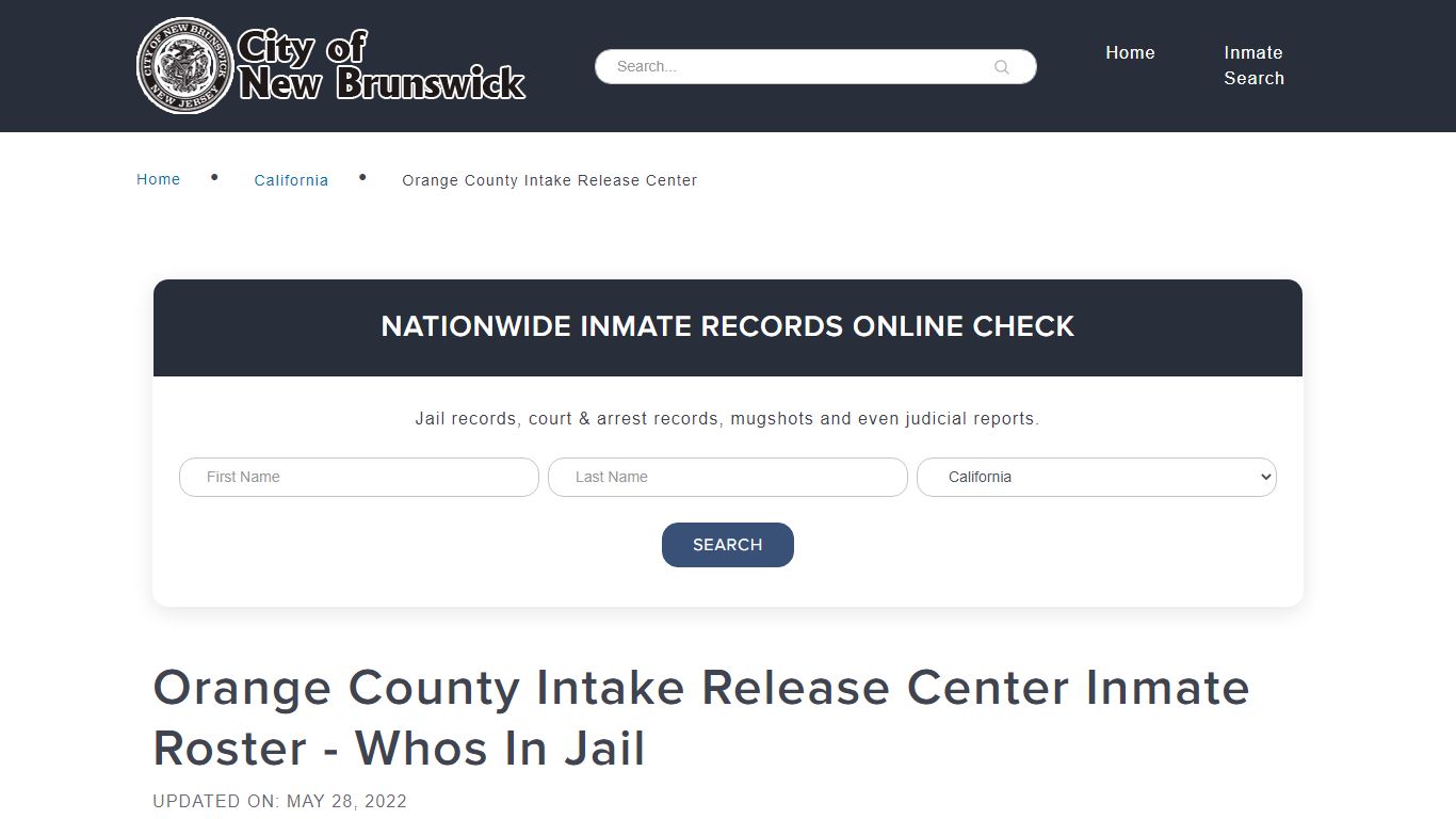 Orange County Intake Release Center Inmate Roster - Whos In Jail